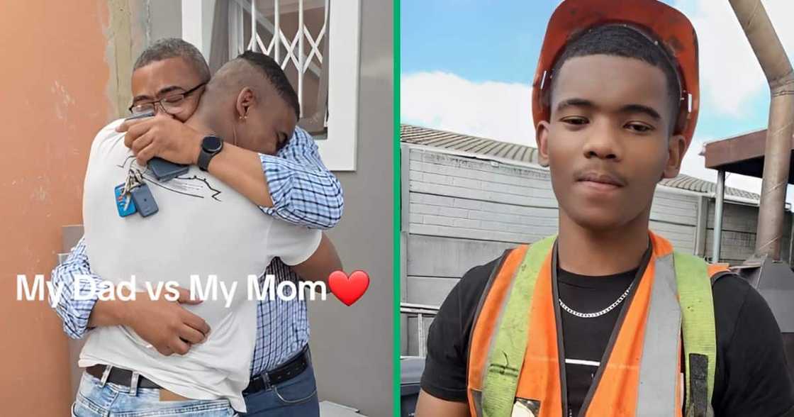A TikTok video captured a son who reunited with his parents after being away for six months for work. A TikTok video captured a son who reunited with his parents after being away for six months for work.