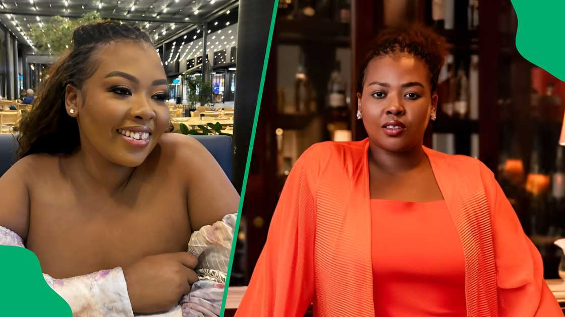 SA reacted to a picture of Anele and a politician SA reacted to a picture of Anele and a politician