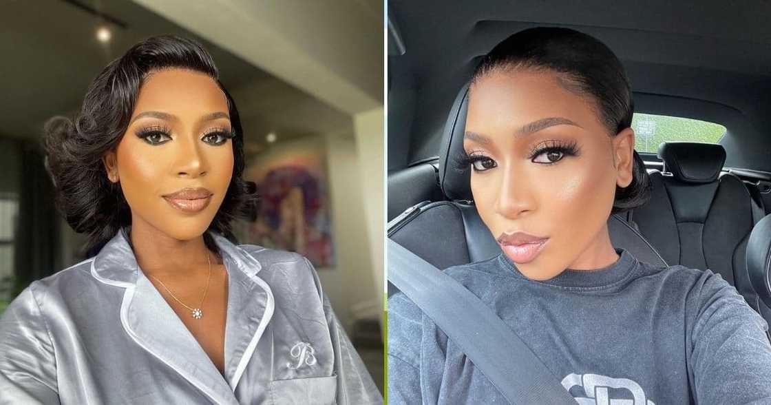 Blue Mbombo, shuts down rumours, alleged millionaire baby daddy, Auswell Mashaba Blue Mbombo, shuts down rumours, alleged millionaire baby daddy, Auswell Mashaba