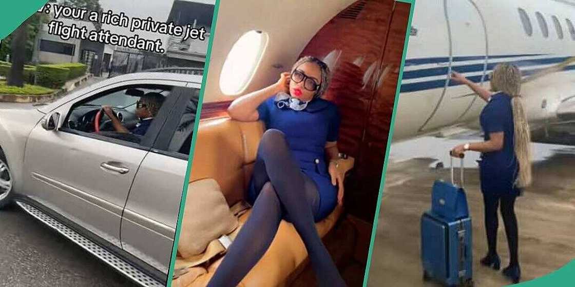 Flight attendant speaks on source of income Flight attendant speaks on source of income