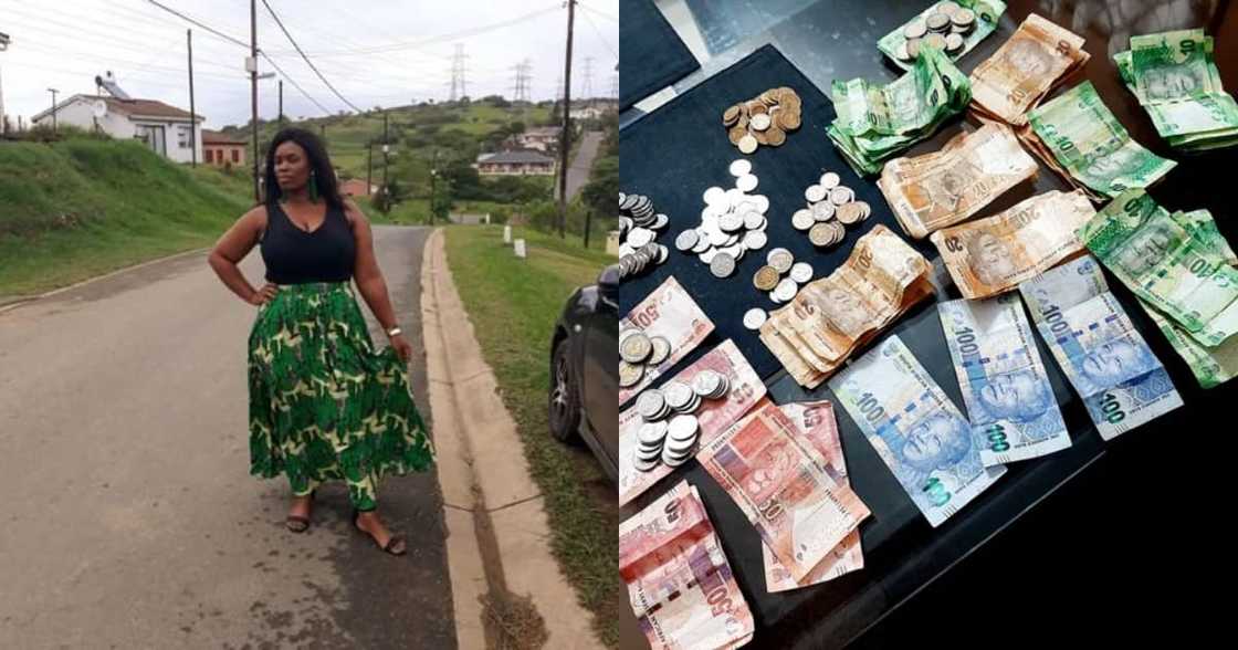 Proud SA woman flexes cash after hustling hard, Mzansi reacts Proud SA woman flexes cash after hustling hard, Mzansi reacts