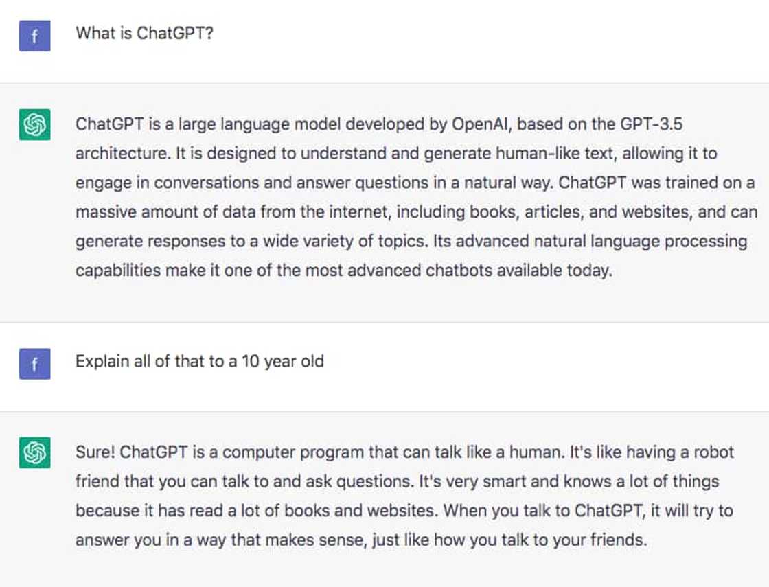 ChatGPT describes itself to a child ChatGPT describes itself to a child