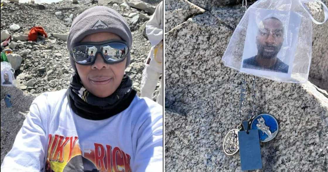 Riky Rick, Louisa Zondo, Base camp, Mount Everest, Memorial Riky Rick, Louisa Zondo, Base camp, Mount Everest, Memorial