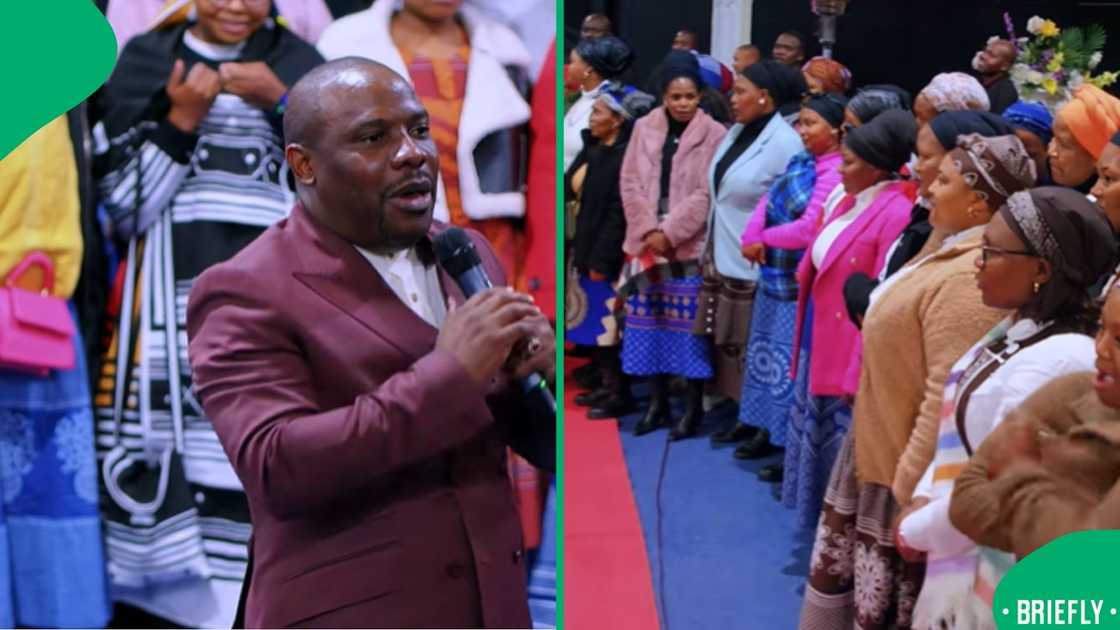 A viral post showed Apostle Mohlala’s church inviting single men to the front to choose women during worship