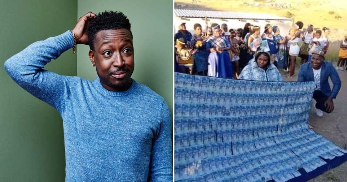 Wedding, Zulu, Mzansi, Bride, Blanket of R100, Cash Notes, Traditional Ceremony, SA Wedding, Zulu, Mzansi, Bride, Blanket of R100, Cash Notes, Traditional Ceremony, SA