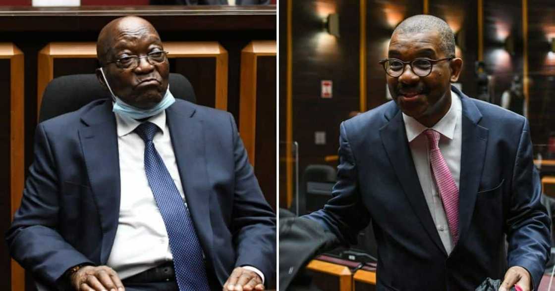 Former President Jacob Zuma and Dali Mpofu Former President Jacob Zuma and Dali Mpofu