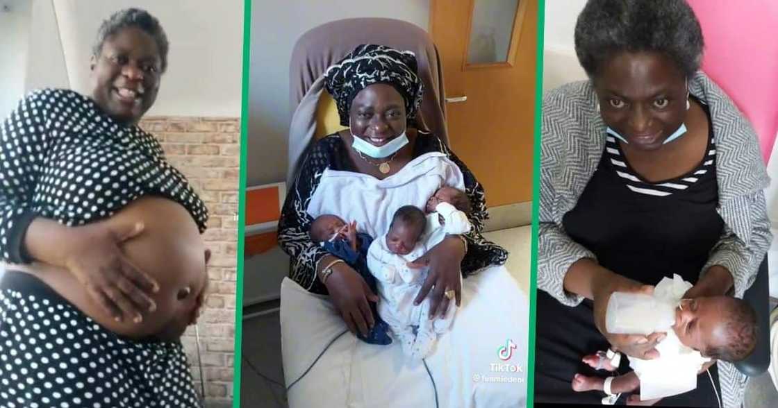 A 54-year-old woman shared her pregnancy journey with triplets A 54-year-old woman shared her pregnancy journey with triplets