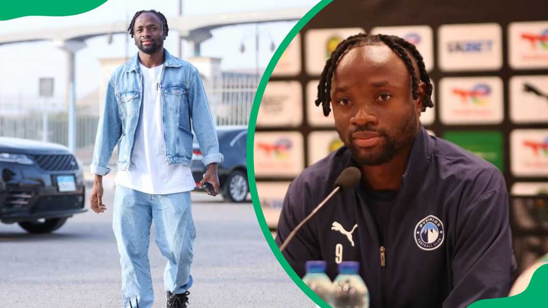 Fiston Mayele at 30 June Stadium Fiston Mayele at 30 June Stadium