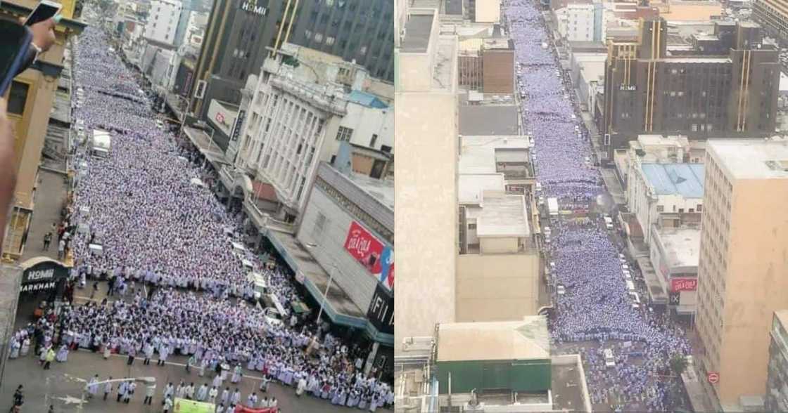 Nazareth Baptist Church, peaceful march, focus, leadership, Durban City Hall, King Dinuzulu Park