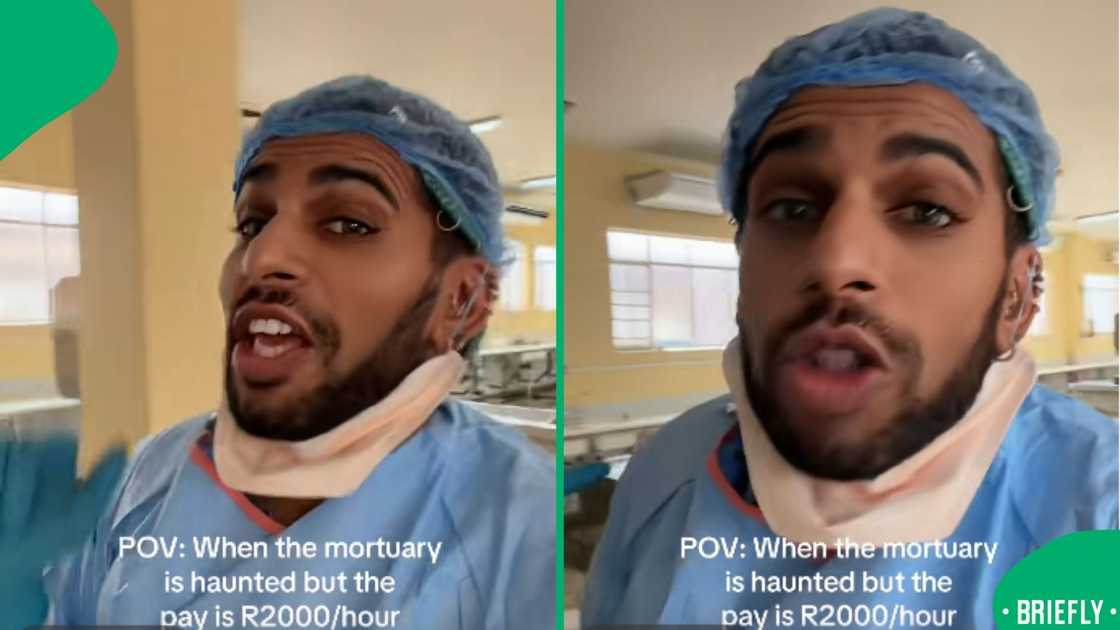 Dr Yaseen on the right sharing his work is haunted Dr Yaseen on the right sharing his work is haunted