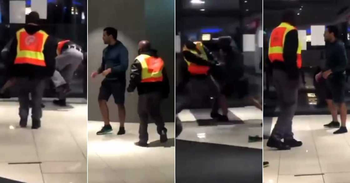 Man, Video, Beating up, Security officers, Fight, Mall, Social media reactions