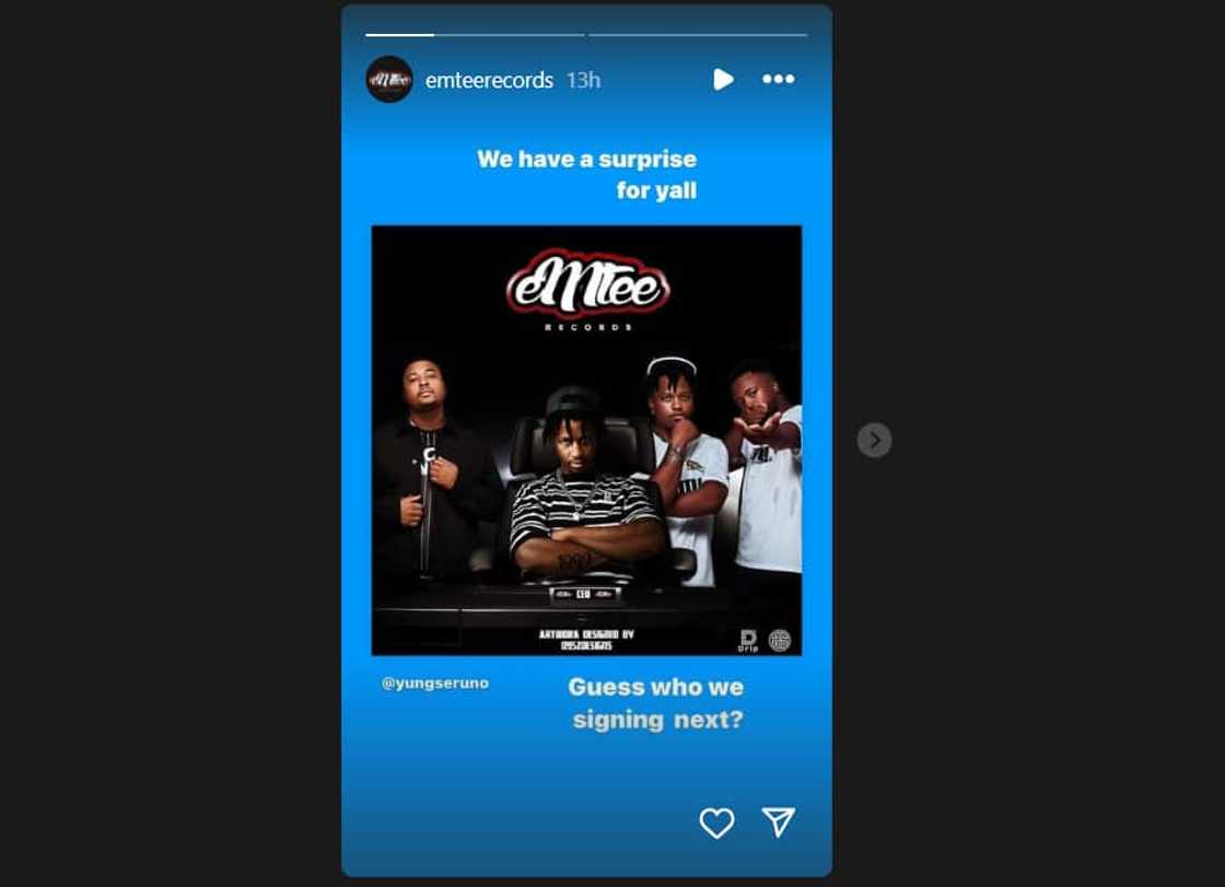 Emtee set to sign a new artist Emtee set to sign a new artist