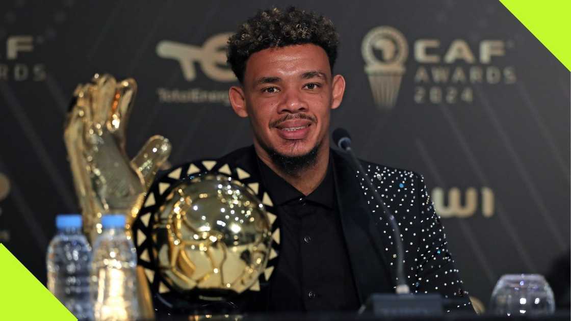 Ronwen Williams wins two top prizes at the CAF 2024 Awards in Morocco. Ronwen Williams wins two top prizes at the CAF 2024 Awards in Morocco.