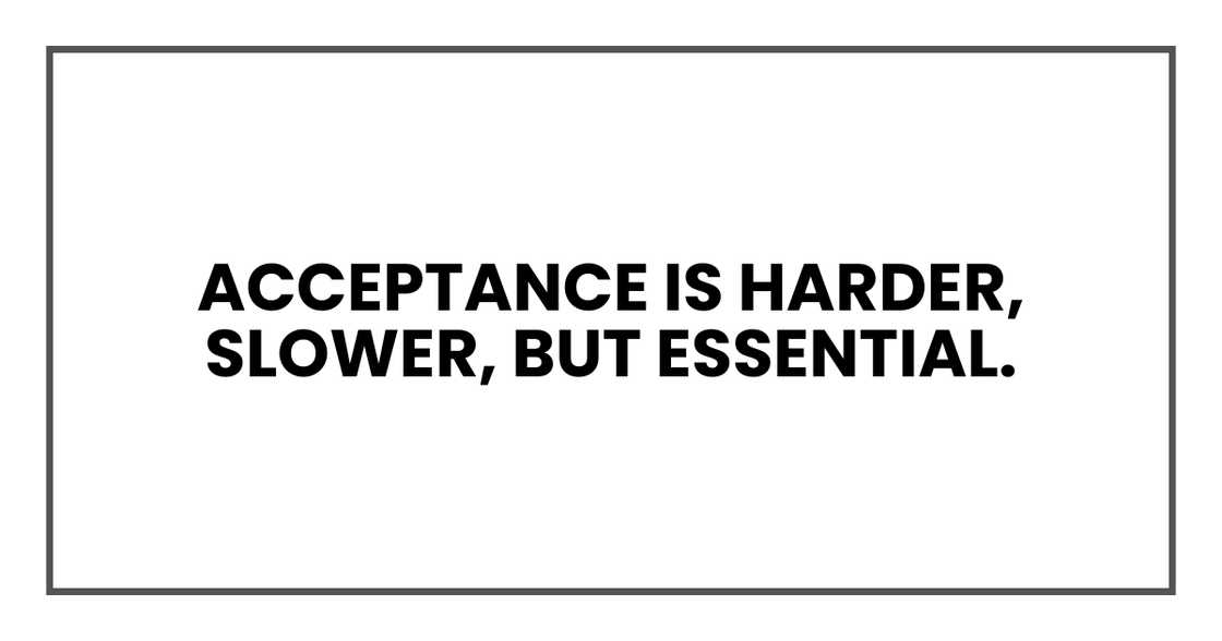 Acceptance is harder Acceptance is harder