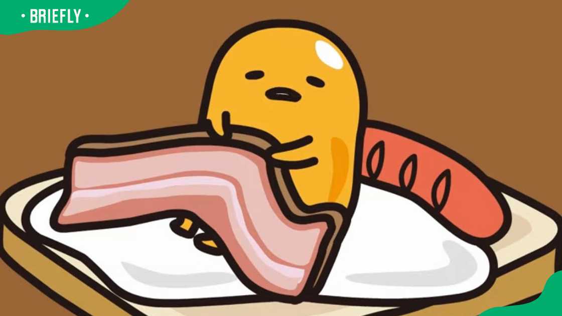 Gudetama sitting on a plate Gudetama sitting on a plate