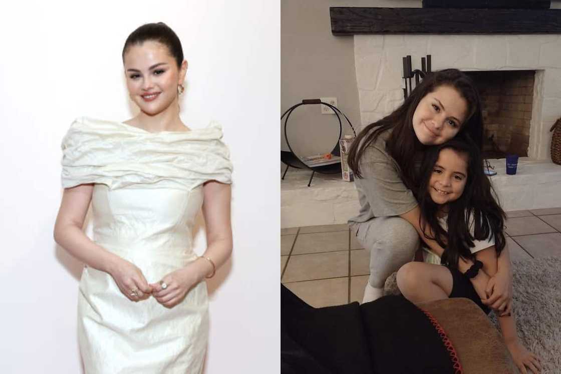 Selena and her sister, Victoria Selena and her sister, Victoria