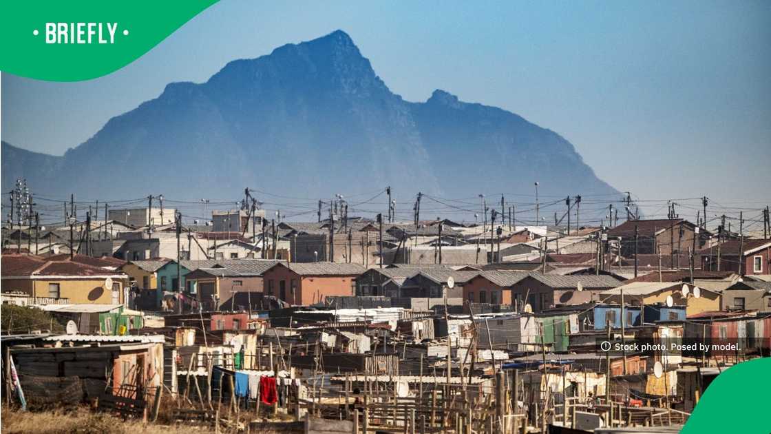 The visual showcased the township in Cape Town, Western Cape
