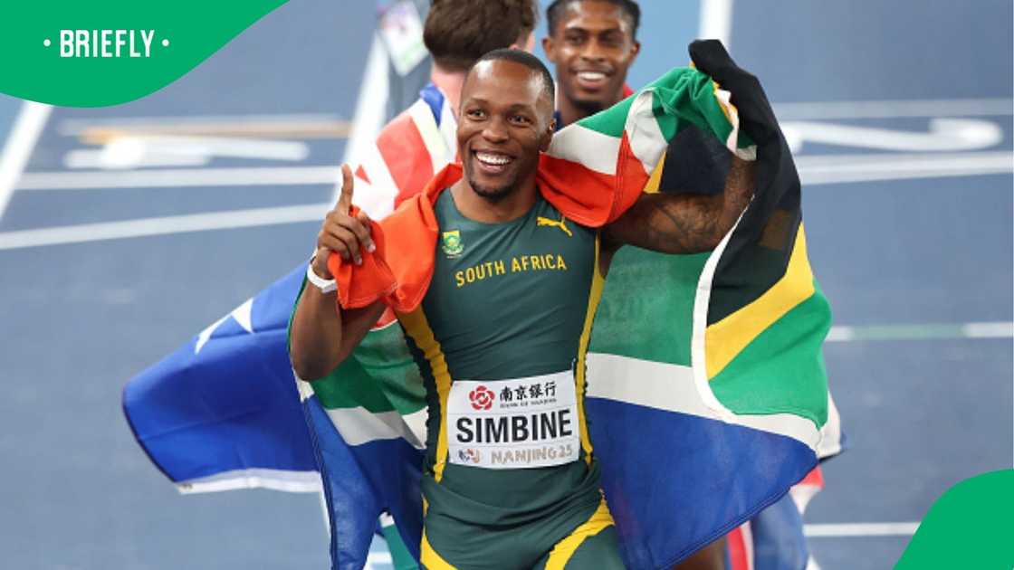 Akani Simbine finished third in the Men's 60m Final at the World Athletics Indoor Championships Nanjing. Akani Simbine finished third in the Men's 60m Final at the World Athletics Indoor Championships Nanjing.