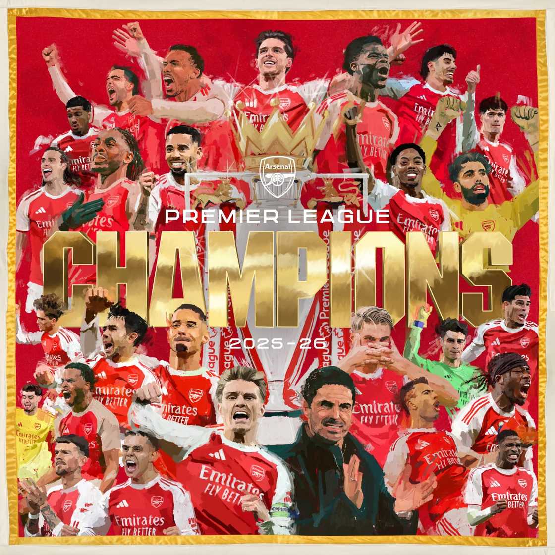 Arsenal Premier league champions poster Arsenal Premier league champions poster