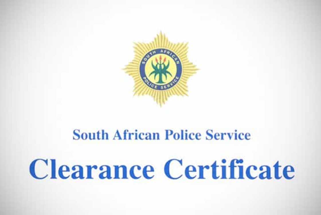 South Africa police clearance