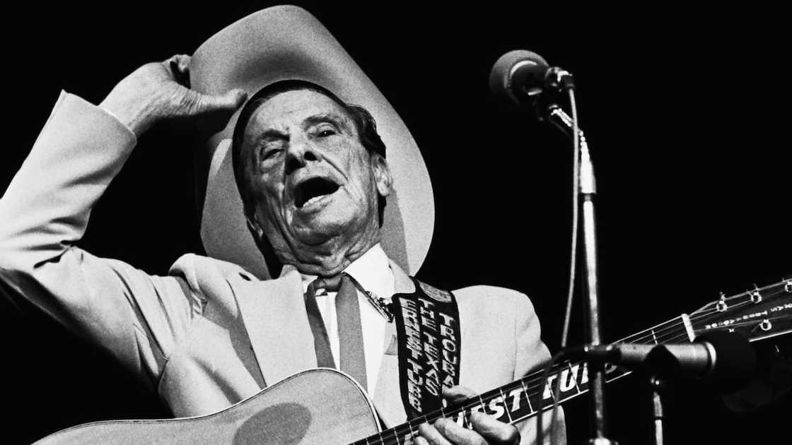 The late artist Ernest Tubb onstage