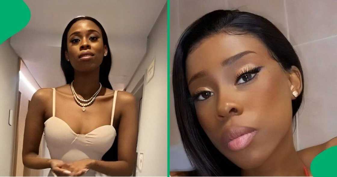 Woman stuns people with her tiny waist. Woman stuns people with her tiny waist.