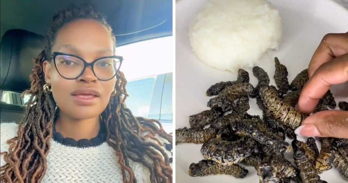 Woman trends for mopani worm recipe.