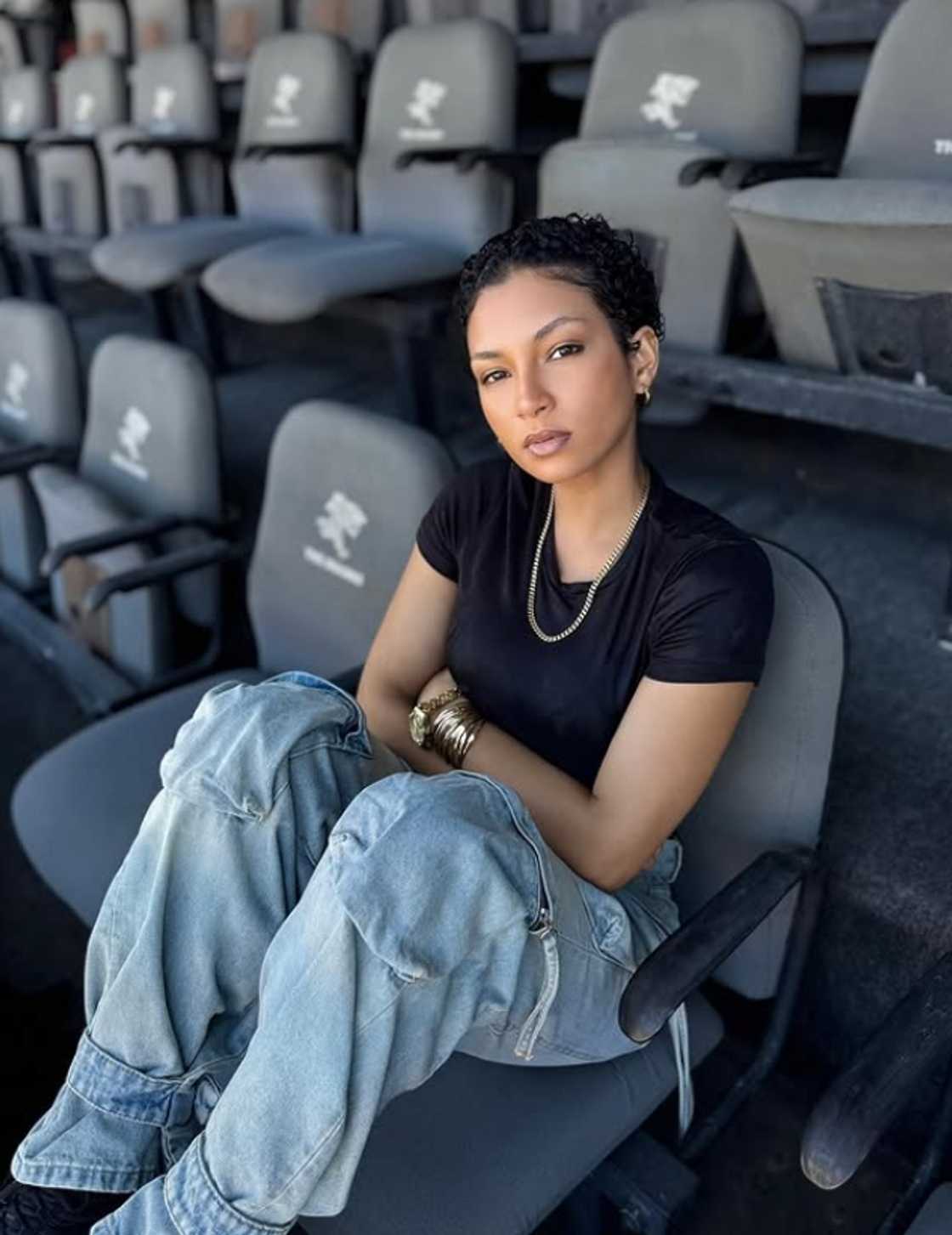 Ashley Ogle attended the 'BBMzansi' finale. Ashley Ogle attended the 'BBMzansi' finale.