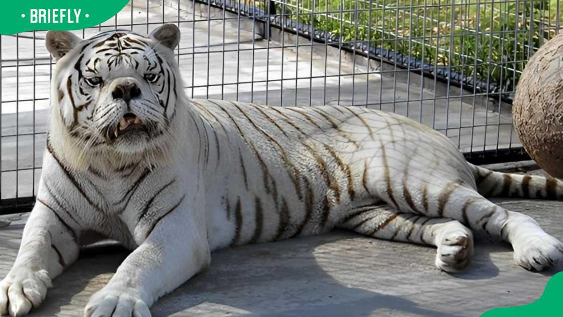 White tigers with Down syndrome