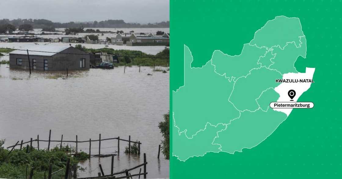 The province of KwaZulu-Natal experienced flooding The province of KwaZulu-Natal experienced flooding