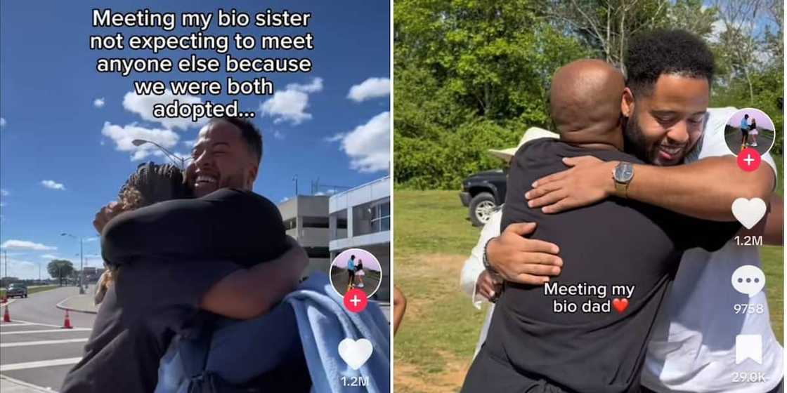 A young man reunited with his biological family and shared his journey in a touching video A young man reunited with his biological family and shared his journey in a touching video