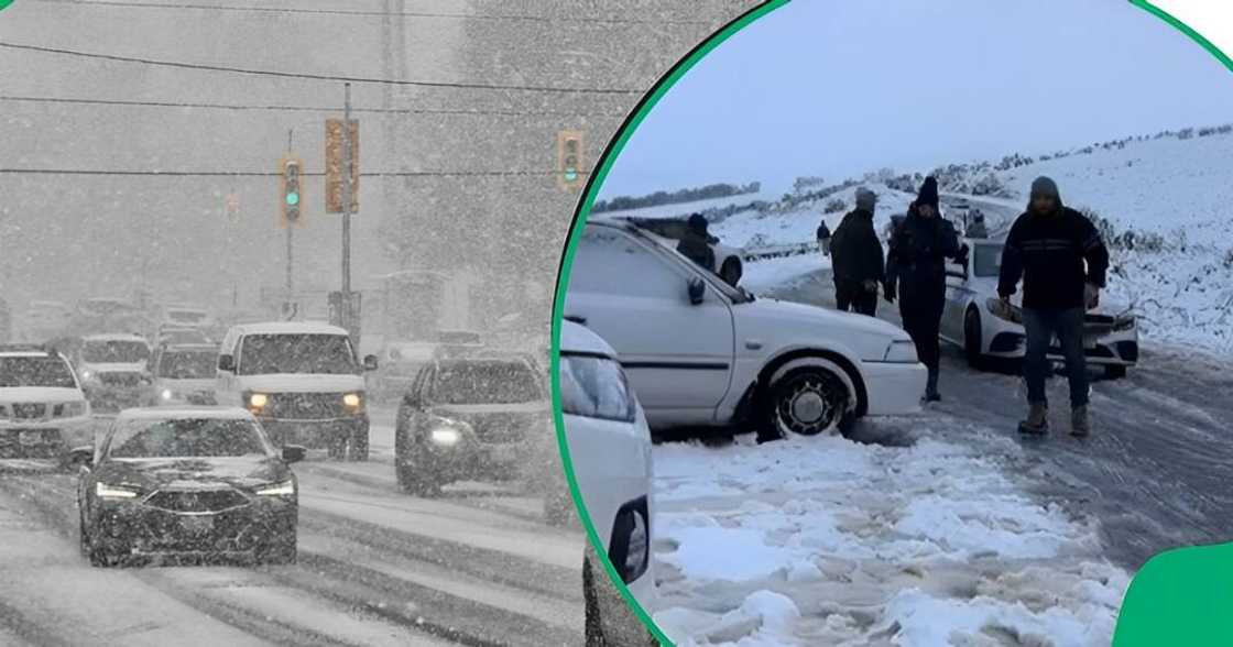 Snow takes over the Western Cape