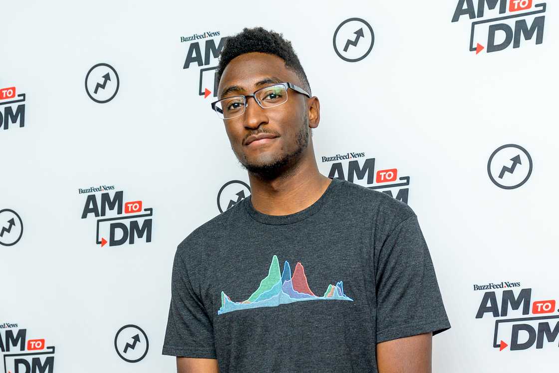 Youtuber Marques Brownlee in New York City Youtuber Marques Brownlee in New York City