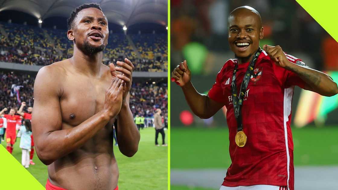Siyabonga Ngezana and Percy Tau have found success outside of Mzansi. Siyabonga Ngezana and Percy Tau have found success outside of Mzansi.