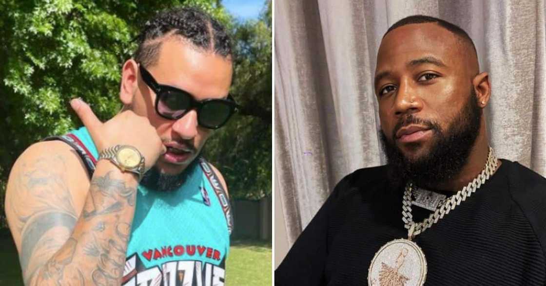 AKA is now friends with Cassper Nyovest's lookalike AKA is now friends with Cassper Nyovest's lookalike