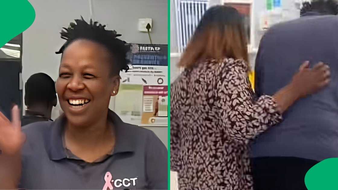 A TikTok video shows volunteers being celebrated after bagging a job at a clinic. A TikTok video shows volunteers being celebrated after bagging a job at a clinic.