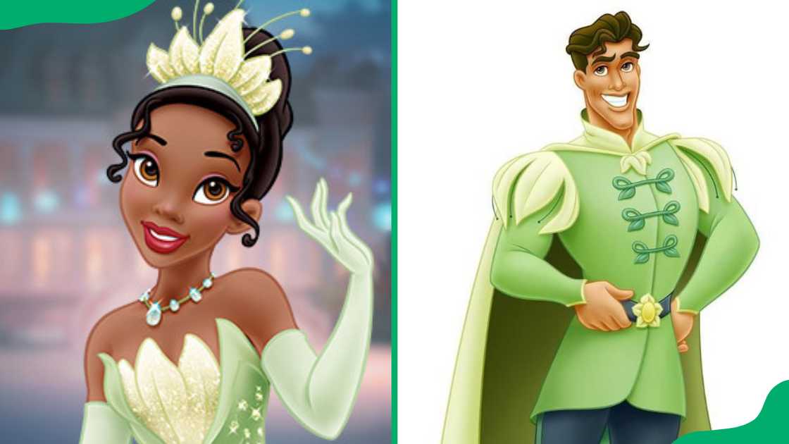 Tiana and Prince Naveen.