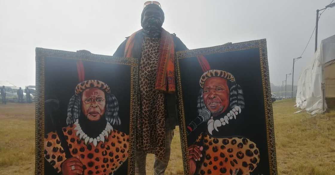 Mzansi Reacts Positively to Rasta's King Goodwill Zwelithini Painting Mzansi Reacts Positively to Rasta's King Goodwill Zwelithini Painting