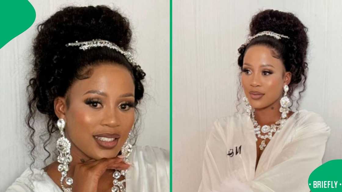 A bride on her wedding day. A bride on her wedding day.