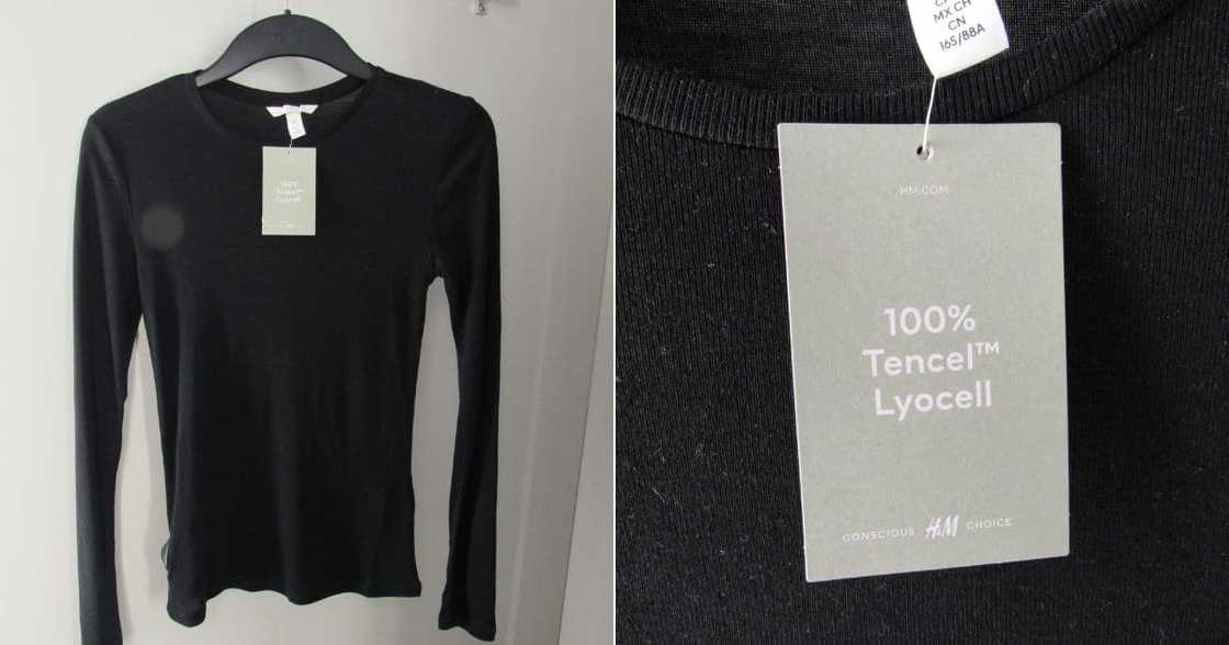 H&M's long-sleeved tee made of sustainable material