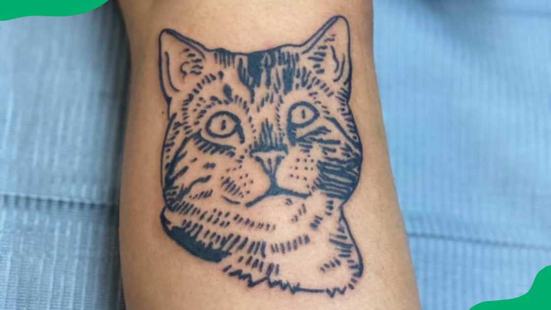 Stamp cat tattoo Stamp cat tattoo