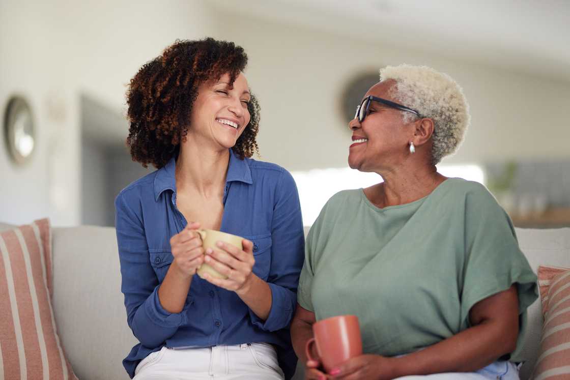 A mother and her adult daughter A mother and her adult daughter