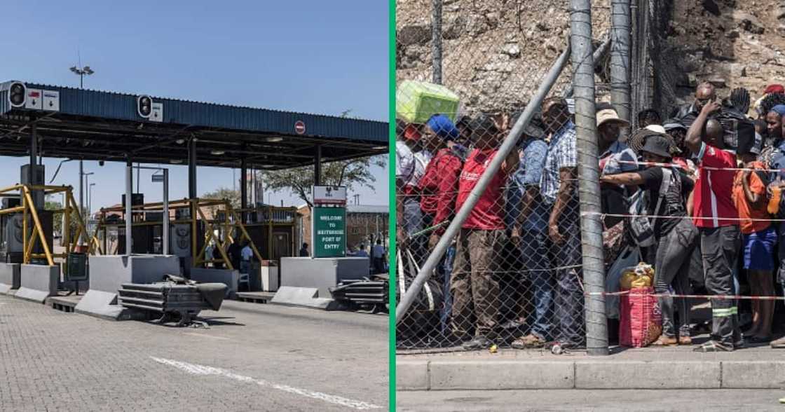 Travellers crossed the Beitbridge border to Zimbabwe