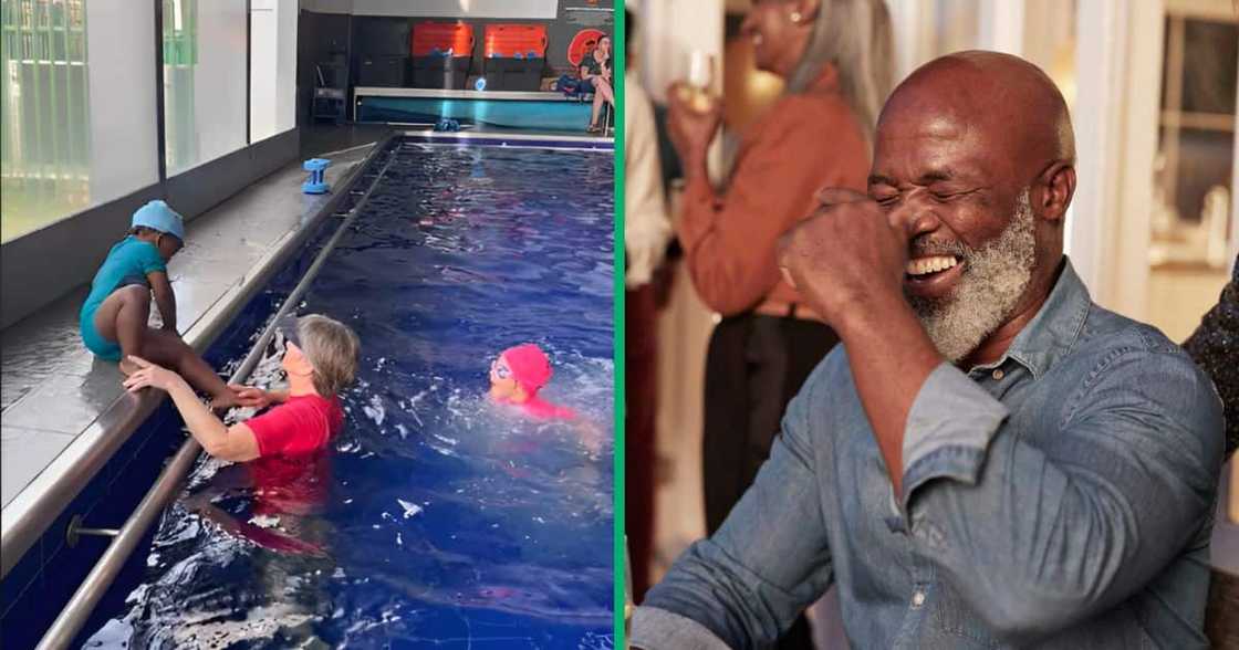 A video shows a boy refusing to follow an instructor's directions during a swimming lesson A video shows a boy refusing to follow an instructor's directions during a swimming lesson