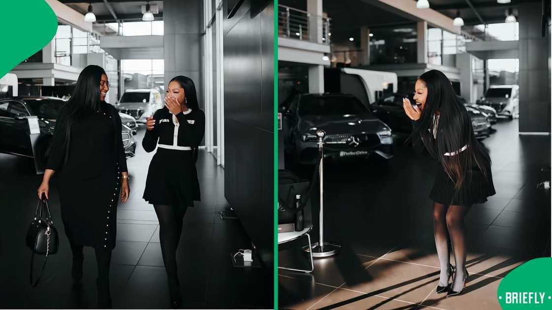 A South African mom surprised her daughter with a brand new Mercedes-Benz in a TikTok video. A South African mom surprised her daughter with a brand new Mercedes-Benz in a TikTok video.