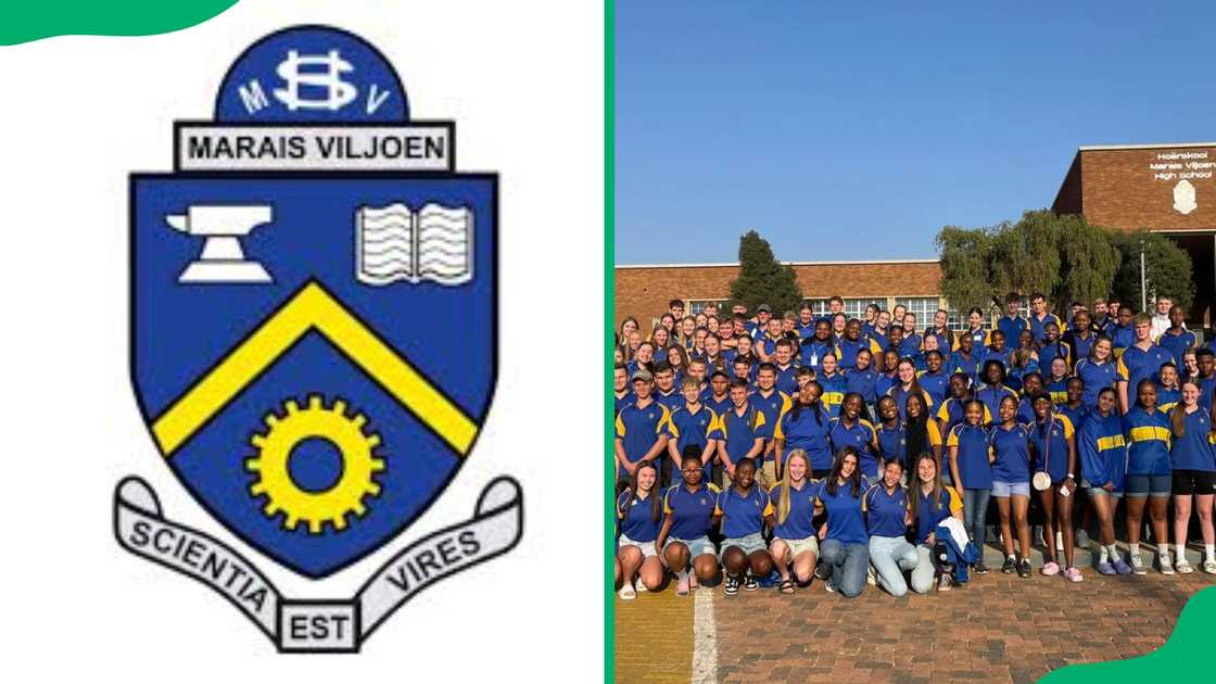 Hoërskool Marais Viljoen High School logo and student