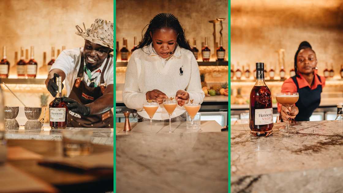 The finalists’ mixology skills on display with a variety of cocktail creations.