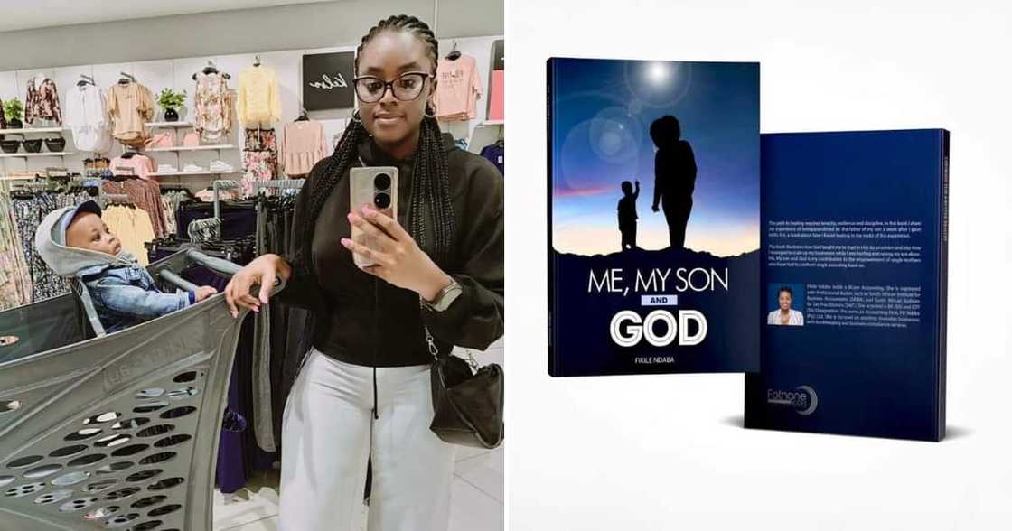 The Gauteng single mom authored a book