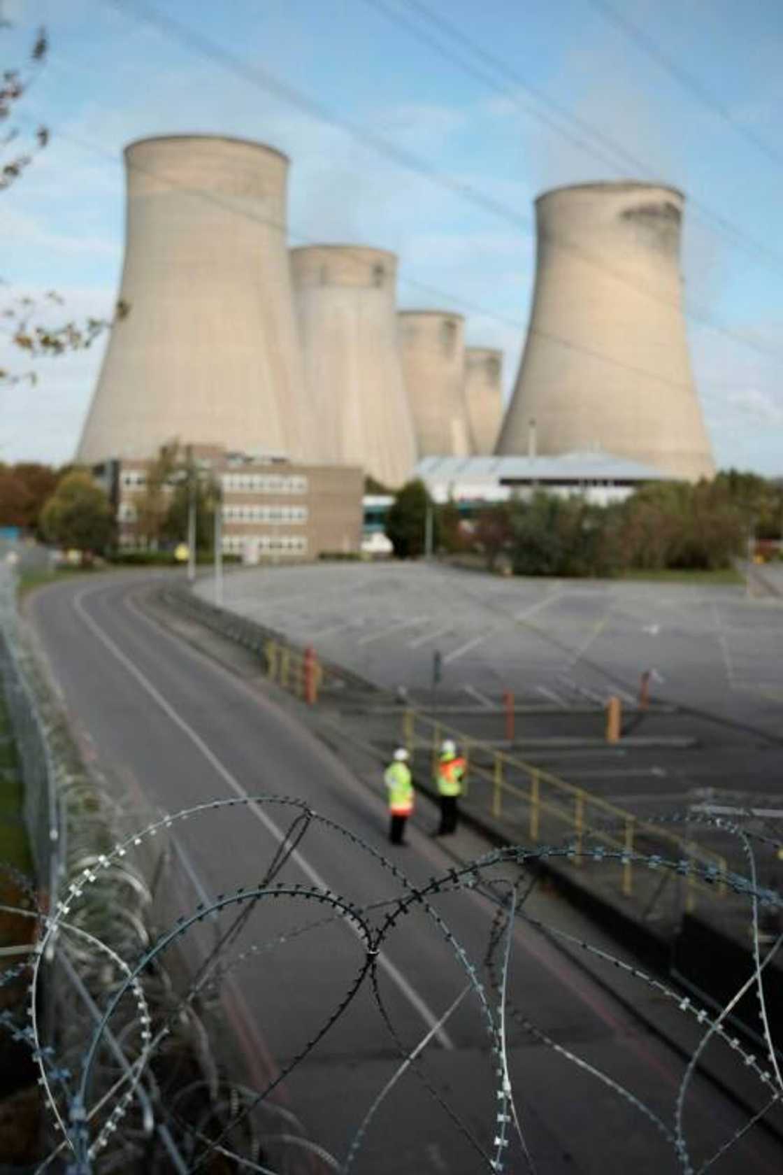 German energy giant E.ON's  power station near Nottingham -- one of the UK's biggest coal-fired plants