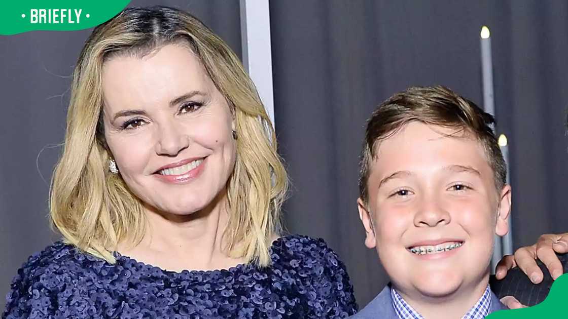 Geena Davis and Kaiis Davis Jarrahy at UCLA Mattel Children's Hospital Geena Davis and Kaiis Davis Jarrahy at UCLA Mattel Children's Hospital